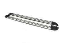 Honda CRV 2007-2011 гг. Боковые пороги OEM без креплений (2 шт., Алюминий) фото 3