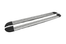 Honda CRV 2007-2011 гг. Боковые пороги OEM без креплений (2 шт., Алюминий) фото 1