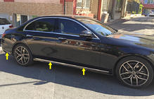 Mercedes E-сlass W213 2016-2023 гг. Хром накладки на дверные молдинги Тип-2 (6 шт, нержавейка) фото 1