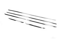 Mercedes E-сlass W213 2016-2023 гг. Хром накладки на дверные молдинги Тип-2 (6 шт, нержавейка) фото 3