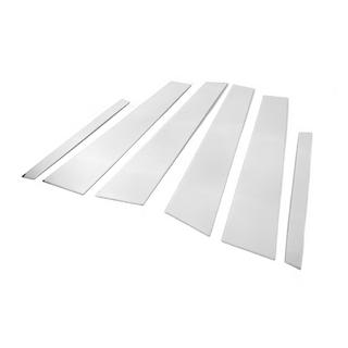 Накладки на стойки из нержавеющей стали Mercedes S-сlass W223 2020- гг. фото 3