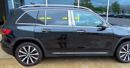 Mercedes GLB X247 2019- гг. Накладки на стойки из нержавеющей стали фото 1