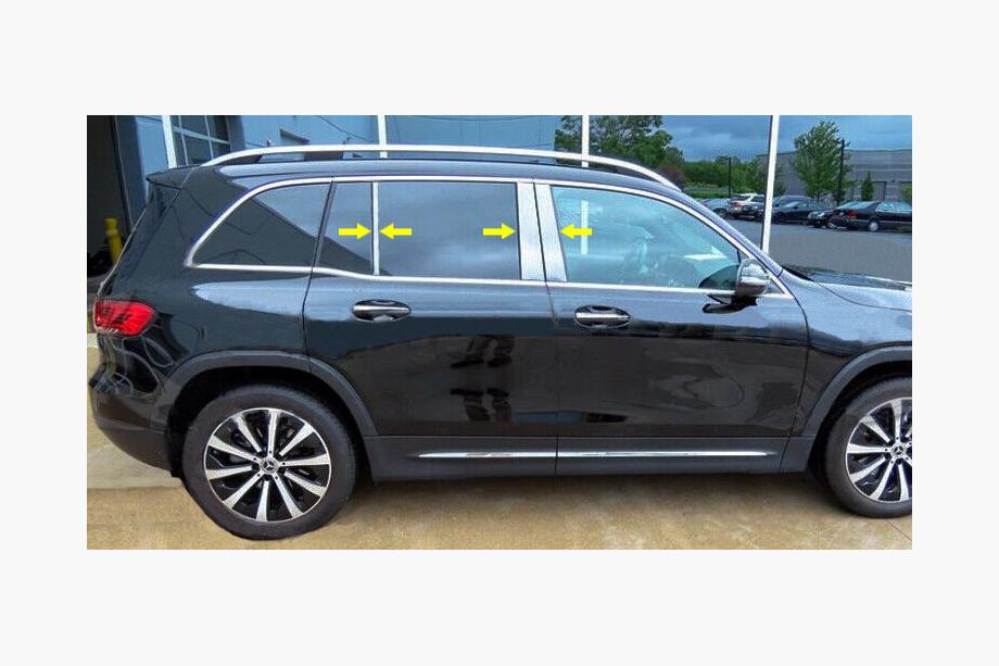 Mercedes GLB X247 2019- гг. Накладки на стойки из нержавеющей стали Image