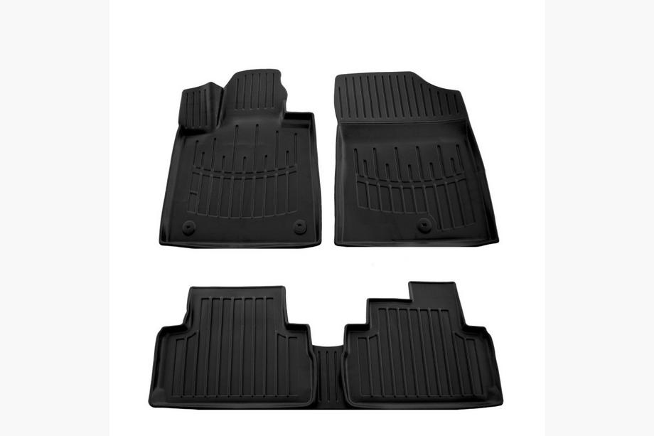 Hyundai Santa Fe 4 2018-2023 гг. Коврики резиновые Stingray 3D (5 шт, полиуретан) Image