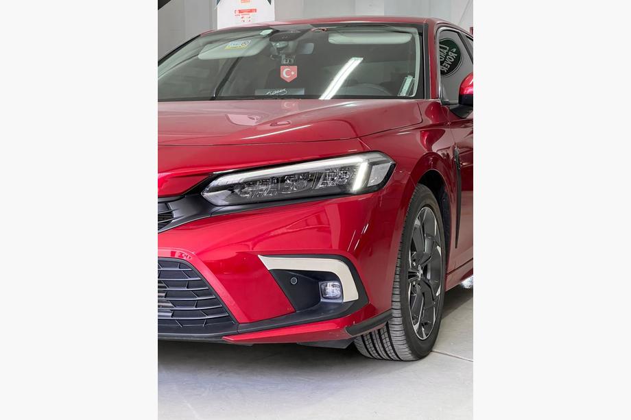 Honda Civic Sedan 2021- гг. Накладки на противотуманные фары (2 шт, нержавейка) Фото 3