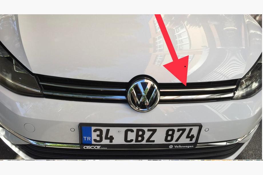 Volkswagen Golf 7/E-Golf 2012-2020 гг. Накладки на решетку 2017-2020 (нержавейка) Фото 2