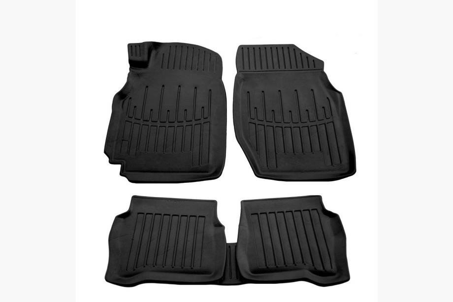 Nissan Almera B10 Classic 2006-2012 гг. Коврики резиновые Stingray 3D (5 шт, полиуретан) Image