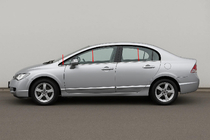 Honda Civic Sedan VIII 2006-2011 гг. Нижние молдинги окон нержавейка (6 шт) фото 1
