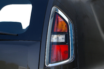 Kia Soul I 2008-2013 гг. Хромированные накладки на задние фонари (2 шт, нержавейка) фото 1