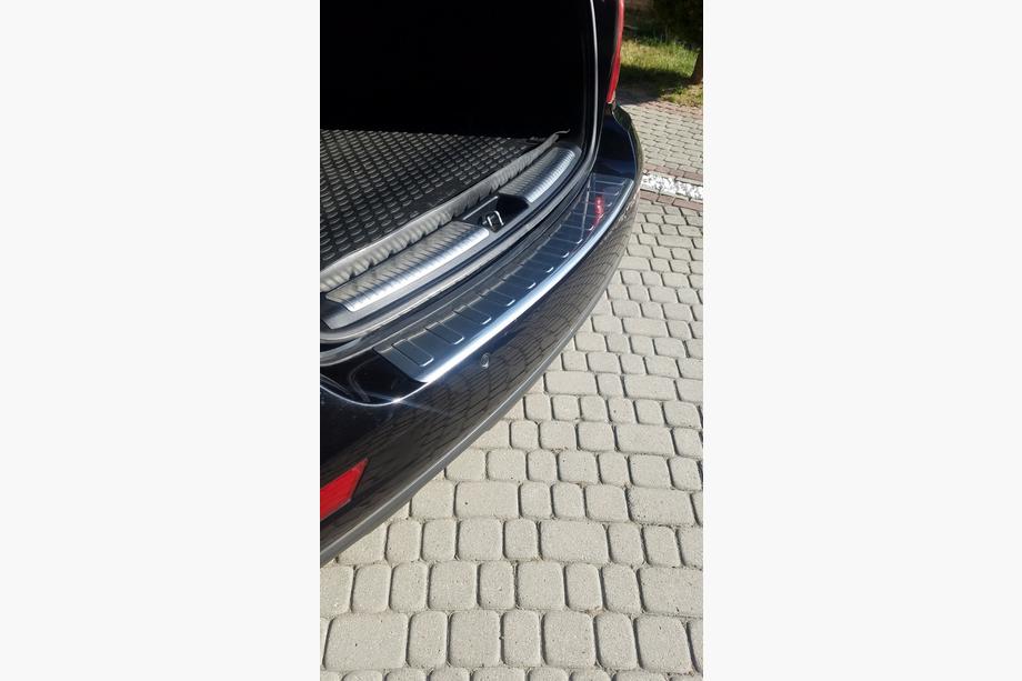 Mercedes ML W164 2005-2011 гг. Накладка на задний бампер OmsaLine нержавеющая сталь Матовый Фото 6