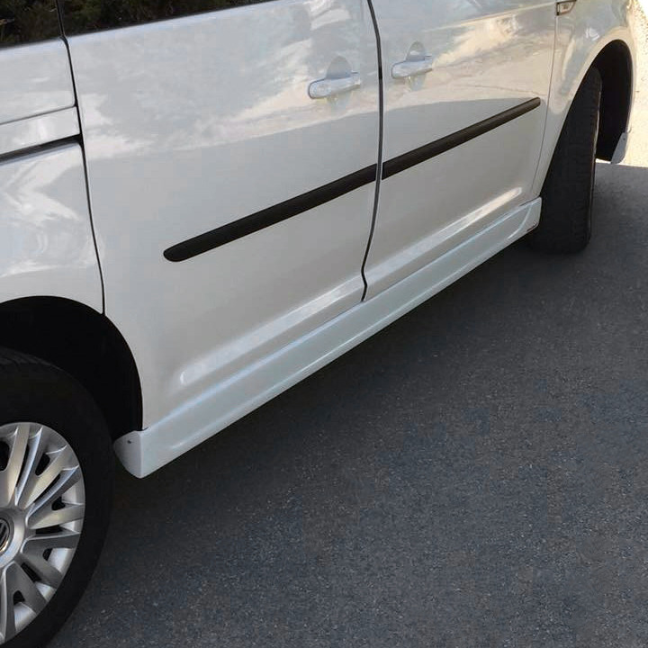 Накладки на бічні пороги Meliset (під фарбування) для Volkswagen Caddy 2015-2020 рр - фото 2